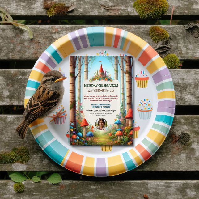 Kid's Fairytale Forest Birthday Party Invitation (Creator Uploaded)