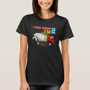 Kids Family Construction Truck Excavator Birthday T-Shirt