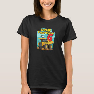 Kids Family Construction Truck Excavator Birthday T-Shirt