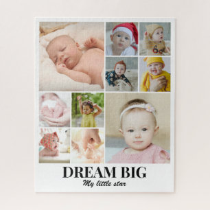 Kids Family Photo Collage 10 Pictures 8x10 16x20 Jigsaw Puzzle