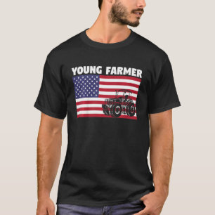 Kids Farm Lifestyle Tractor Young Farmer T-Shirt