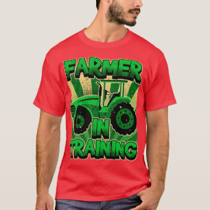 Kids Farmer In Training, Boy, Tractor Lover, Futur T-Shirt