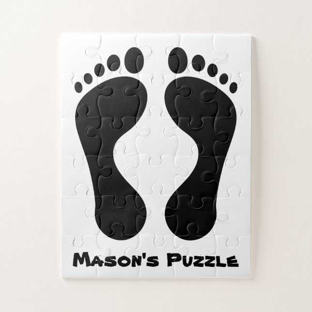 Kid's Feet Print Jigsaw Puzzle (Vertical)