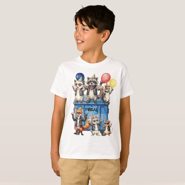 Kids Feral Tee Shirt (Front Full)