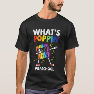 Kids Fidget Dab Whats Poppin Preschool First Day O T-Shirt