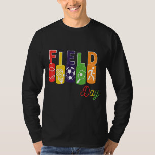 Kids Field Day School Feild Day Games Colourful T T-Shirt
