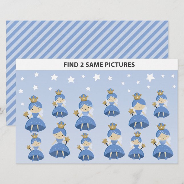Kids Find 2 Same Pictures Tooth Fairy Small Gift (Front/Back)
