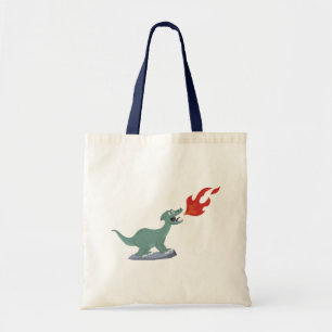 Kids Fire-Breathing Dinosaur Art by Jeff Nevins Tote Bag