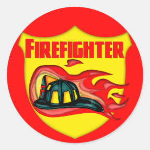 Kids Fire Fighter T Shirts and Gifts Classic Round Sticker