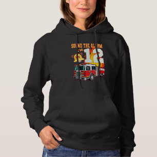 Kids Fire Truck 12th Birthday Boy Firefighter 12 Y Hoodie