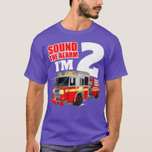 Kids Fire Truck 2nd Birthday Boy 2 Two Toddler Fir T-Shirt