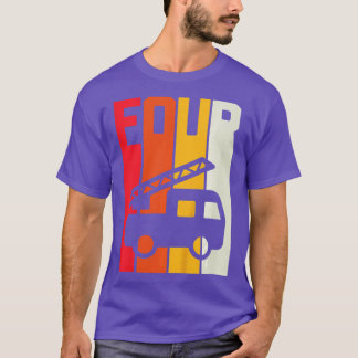 Kids Fire Truck 4th Birthday Boys Firefighter Fire T-Shirt