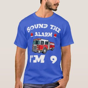 Kids Fire Truck 9th Birthday Boy Toddler Firefight T-Shirt