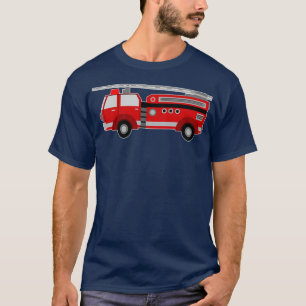 Kids Fire Truck Cute Kids Gift Firefighter T-Shirt