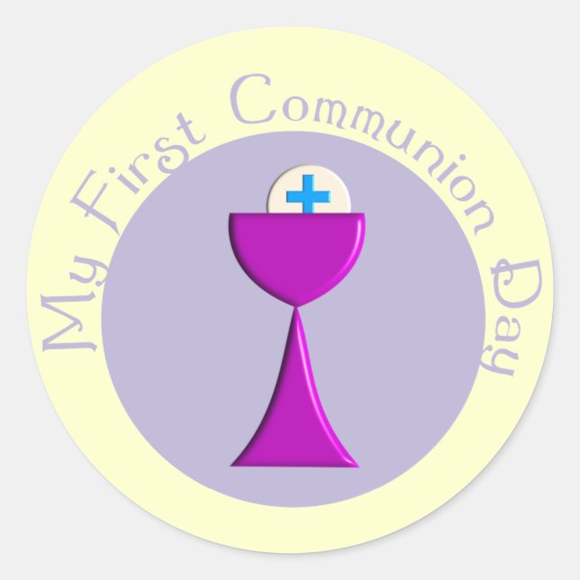 Kids First Communion Day Stickers (Front)