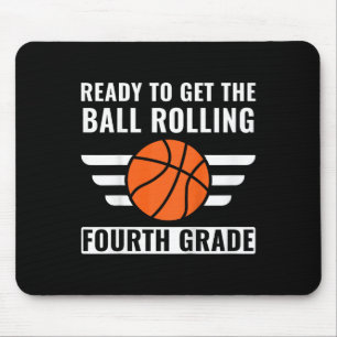 Kids First Day of 4th Grade Boys Fourth Grade Bas Mouse Mat