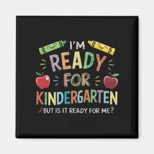 Kids First Day Of Kindergarten Fun Back To Schoo Magnet