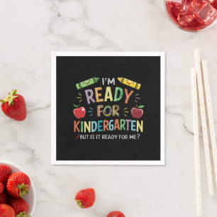 Kids First Day Of Kindergarten Fun Back To Schoo Napkin