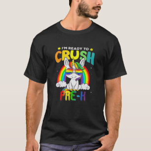Kids First Day Of Pre-K Unicorn Rainbow Back To Sc T-Shirt