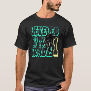 Kids First Last Day Kindergarten Levelled Up To 1s T-Shirt