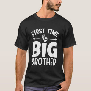 Kids First Time Big Brother New Big Bro Pregnancy T-Shirt