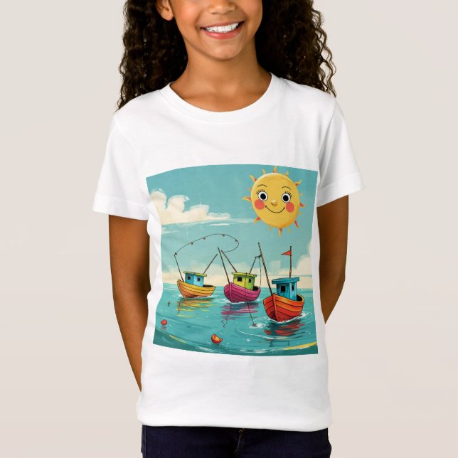 Kids Fishing Adventure T-Shirt (Front)