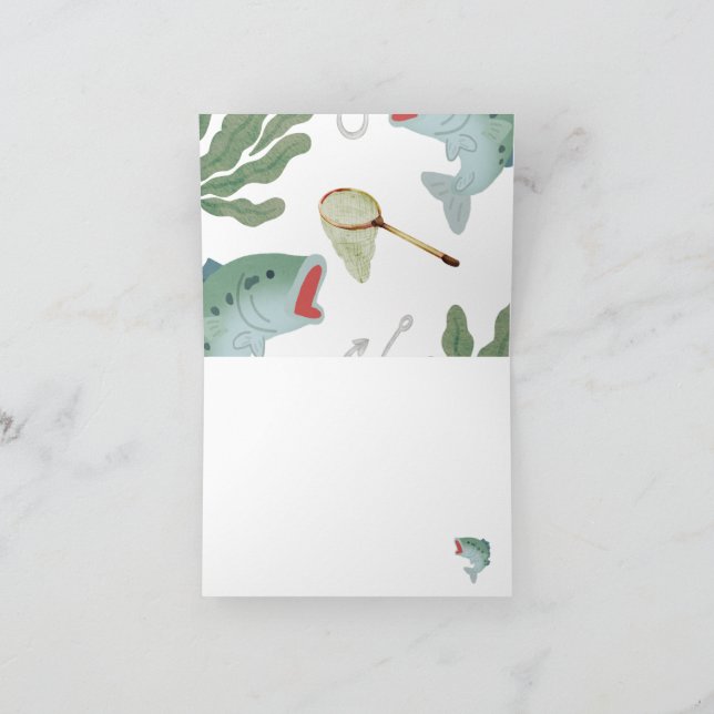 Kids Fishing Theme Babyshower Invitation (Inside)