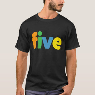Kids Five Year Old Birthday Third Birthday 5 Boys T-Shirt