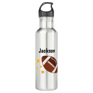 Kids Flag Football Stars Personalized 710 Ml Water Bottle