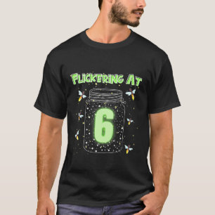 Kids Flickering At 6 Fireflies In A Mason Jar Fire T-Shirt