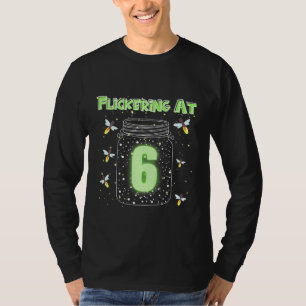 Kids Flickering At 6 Fireflies In A Mason Jar Fire T-Shirt