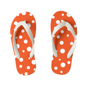 Kids Flip Flops-Polka Dots Kid's Flip Flops