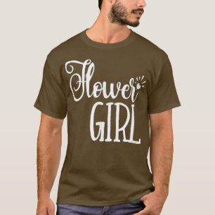 Kids Flower Girl Shirt Wedding Party Bride Groom
