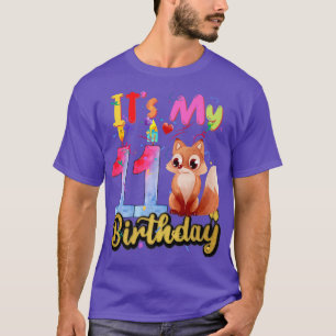 Kids Fo 11th Birthday 11 Years Old Fo Birthday Pre T-Shirt