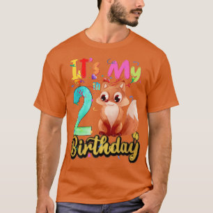 Kids Fo 2th Birthday 2 Years Old Fo Birthday Premi T-Shirt