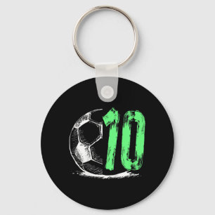 Kids Football 10 years old boy birthday party Key Ring