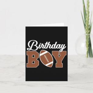 Kids Football Birthday Boy Birthday Party Boys Tod Card
