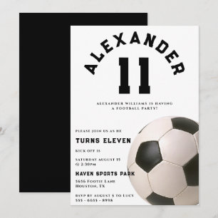 Kids Football Birthday Party Invitation