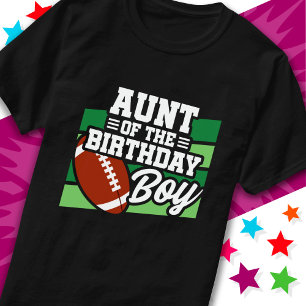 Kids Football Party Aunt of the Birthday Boy T-Shirt