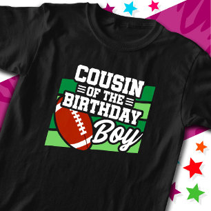 Kids Football Party Cousin of the Birthday Boy T-Shirt