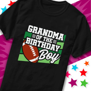 Kids Football Party Grandma of the Birthday Boy T-Shirt