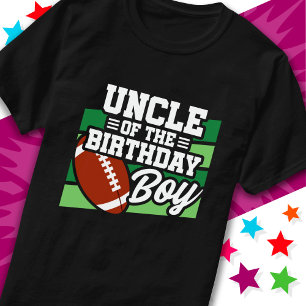 Kids Football Party Uncle of the Birthday Boy T-Shirt