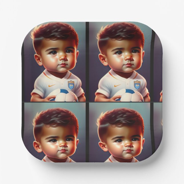 kids football plates (Front)