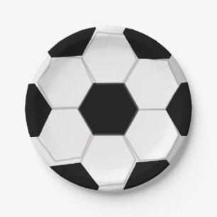 Kids football theme party soccer ball large paper plate