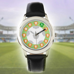 Kid's Football Watch with Orange Shirts