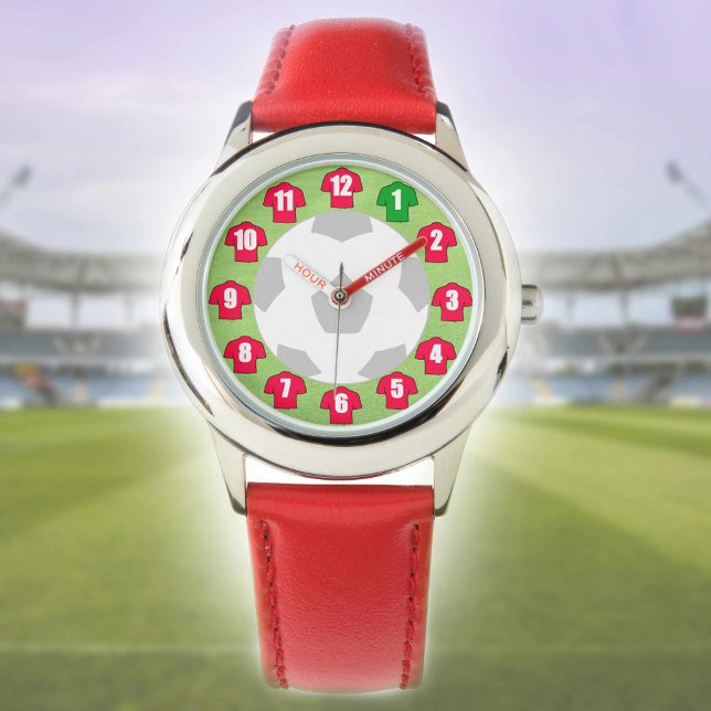 Kid's Football Watch - with Red Shirts (Creator Uploaded)