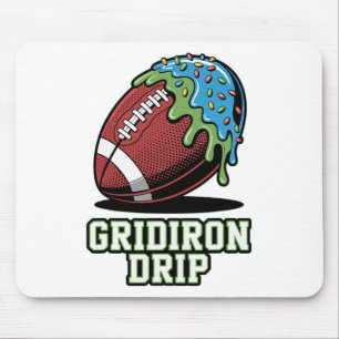 Kids Footll Graphic Gridiron Ice Cream Drip Boys Y Mouse Mat