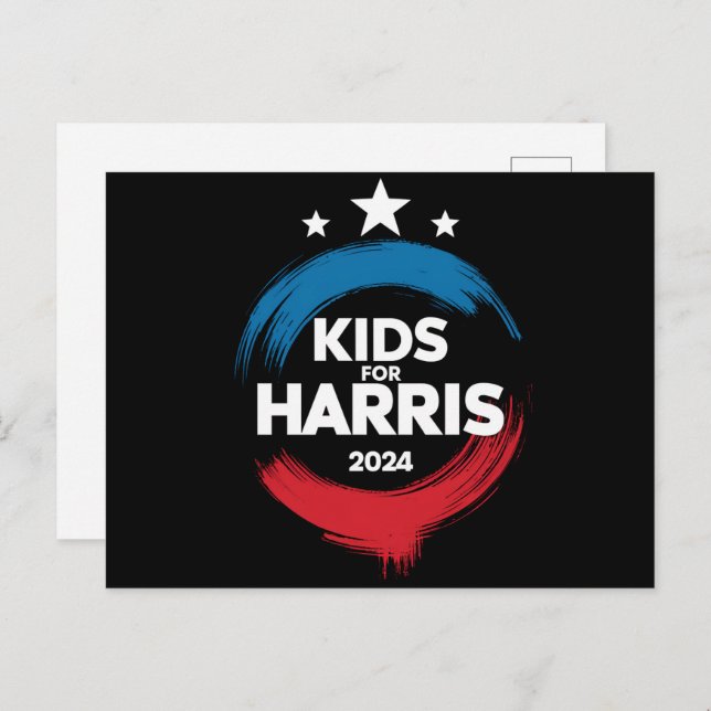 Kids For Harris President Kids Love Kamala Harris Postcard (Front/Back)