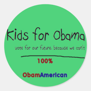 Kids for Obama sticker