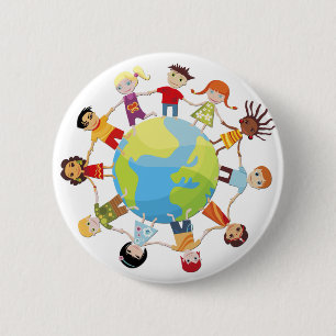 Kids for World Peace 6 Cm Round Badge